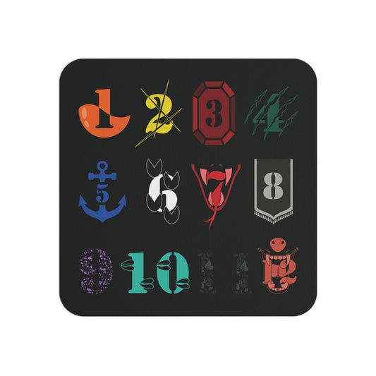 12 Tribes Coasters Set (Numbers)